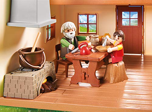 PLAYMOBIL Heidi en la Cabaña de los Alpes, A partir de 4 Años (70253)