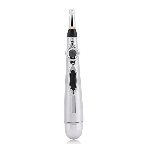 Pluma electrónica de acupuntura, Winnes máquina de acupuntura láser de meridianos eléctricos Instrumento de terapia magnética Meridian Energy Pen Masajeador Alivio Herramientas para el dolor