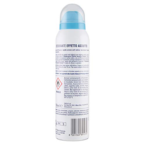 podovis, desodorante spray, Acción antiolores eficaz 24 horas, con agentes antibacterial, efecto fresco y perfume delicada, 150 ml