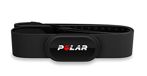 Polar H10 Sensor de frecuencia cardíaca -  ANT+, Bluetooth, ECG resistente al agua con banda elastica pectoral - Negro Talla XS/S