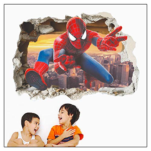 Polly Online 2 PCS Póster Spiderman Spiderman Vinilos Decorativos Spiderman Etiqueta de la Pared