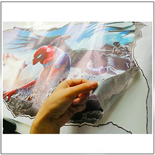 Polly Online 2 PCS Póster Spiderman Spiderman Vinilos Decorativos Spiderman Etiqueta de la Pared