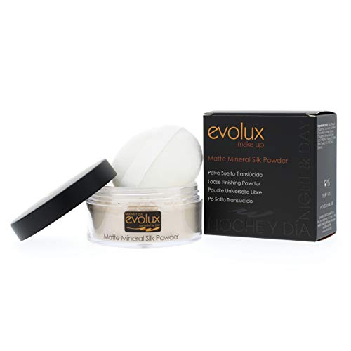 Polvo Suelto Matizador Traslucido, Color N.53 Claro, Evolux Matte Mineral Silk Powder 30 gr.