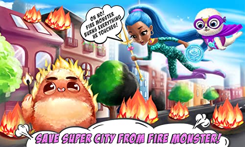 Power Girls Super City – Superhero Salon, Miraculous Pets & Monster Rescue