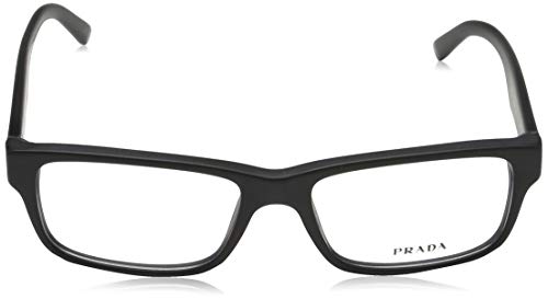 Prada 0PR 16MV Monturas de gafas, Matte Black, 55 para Hombre