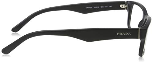 Prada 0PR 16MV Monturas de gafas, Matte Black, 55 para Hombre