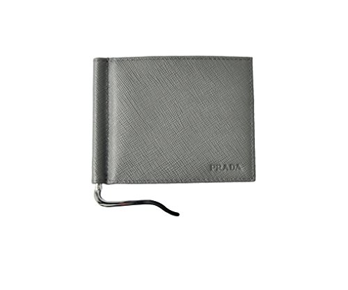 Prada 2MN077 - Cartera para hombre  Hombre Gris gris talla única