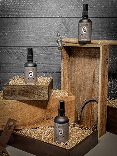 Premium Beard Oil by Benjamin Bernard - Male Grooming Blend with Essential Oils, Vitamin E - Natural Hydrating Treatment - Facial Hair Shaping Serum and Softener for Men - Tobacco Vanille - 100ml