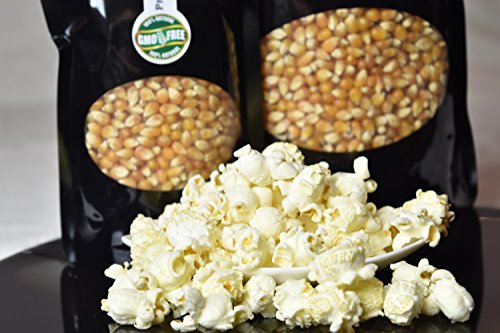 Premium Popcorn Kinopopcorn 1 Kg bolsa fresca XL 1:46 Premium popcorn pop volumen en bolsa con cierre GMO Free