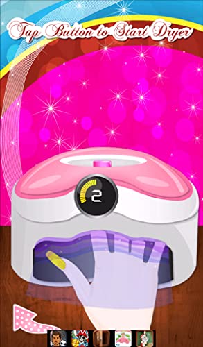 Princess Nail Salon Dress Up - juegos de uñas para niñas gratis