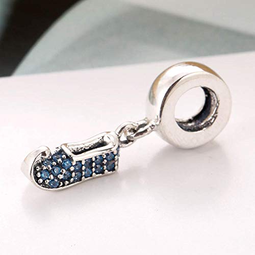 Pulsera Charms Abalorios S925 Jasmine S Sparkling Slipper Dangle Charm Fit Lady Bracelet Bangle Diy Jewelry Colgantes Finos Pulsera Fabricación De Joyas Niñas Adolescentes Diy