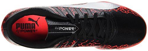 Puma Evopower Vigor 4 Graphic It, Zapatillas de Fútbol para Hombre, Negro (Black-Silver-Fiery Coral), 43 EU