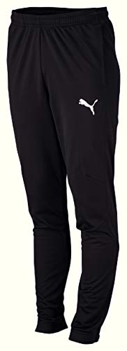 PUMA Liga Sideline Poly Core Pantalón, Hombre, Negro (Negro/Blanco), L