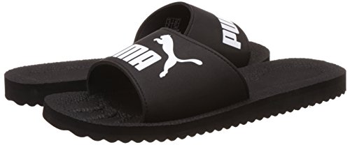 PUMA PURECAT, Sandalias deslizantes Unisex Adulto, Negro (Black/White), 42 EU