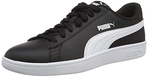 PUMA Smash V2 L, Zapatillas Unisex Adulto, Negro Black White, 44 EU