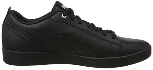 PUMA Smash WNS V2 L, Zapatillas para Mujer, Negro Black Black, 37 EU