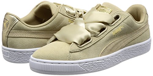 Puma Suede Heart Safari, Zapatillas para Mujer, Beige (Beige 364083/01), 38 EU