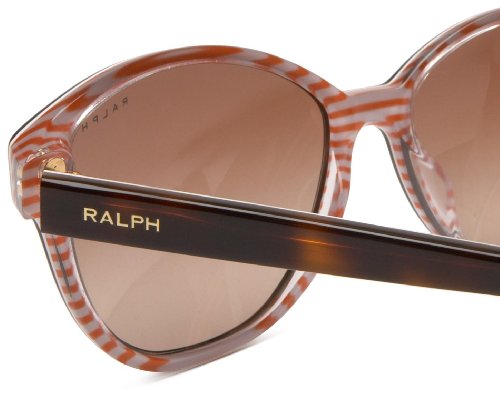 Ralph Lauren RALPH BY 0Ra5128 Gafas de Sol, Amber/Orange Stripes, 55 para Mujer