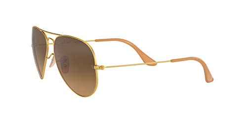 Ray-Ban 0RB3025 Gafas de sol, Matte Gold, 57 para Hombre