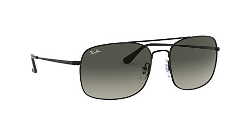 Ray-Ban 0RB3611 Gafas de sol, Matte Black, 59 Unisex