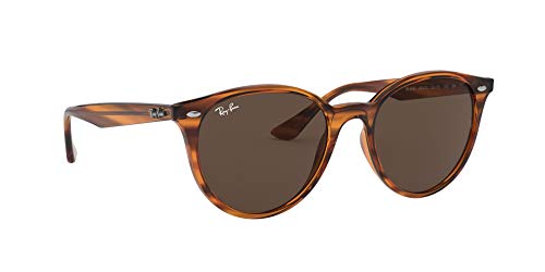 Ray-Ban 0RB4305 Gafas de sol, Striped Red Havana, 53 Unisex