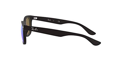 Ray-Ban Rj9052S Gafas de sol, Rectangulares Unisex niños, negro