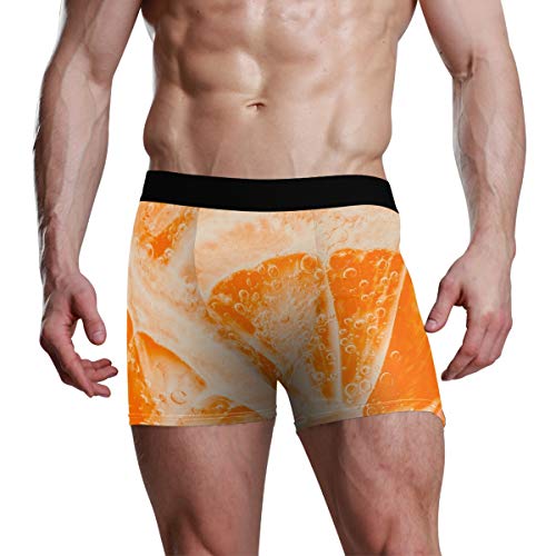 REFFW Calzoncillos para Hombre Estuche Boxer con Tronco de toronja y Pomelo Naranja limón