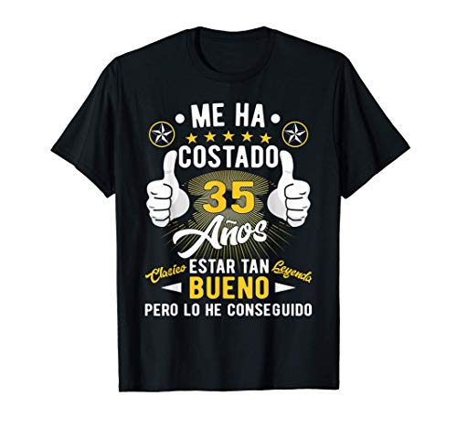 Regalo 35 cumpleaños hombres mujeres 35 años Camiseta