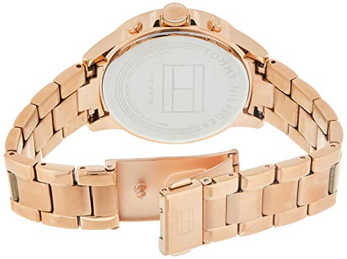 Reloj para mujer Tommy Hilfiger 1781642, mecanismo de cuarzo, diseño con varias esferas, correa de oro rosa.