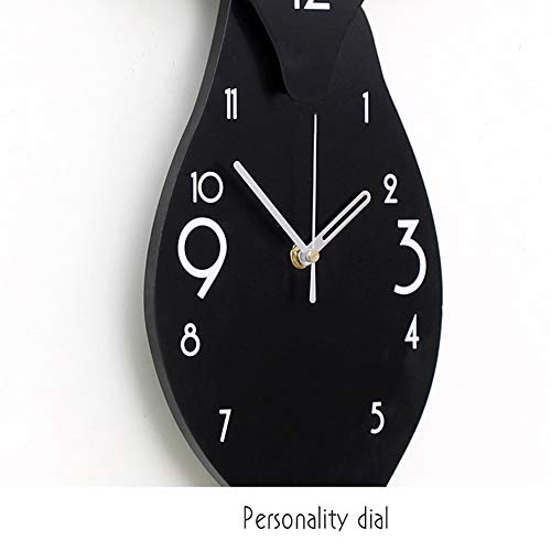 Reloj Reloj de pared - Nordic ciervos reloj Jefe de la sala de la personalidad creativa pared reloj moderno atmosférica decoración Silencio Reloj Reloj de pared de madera con el péndulo Te hacen sensi