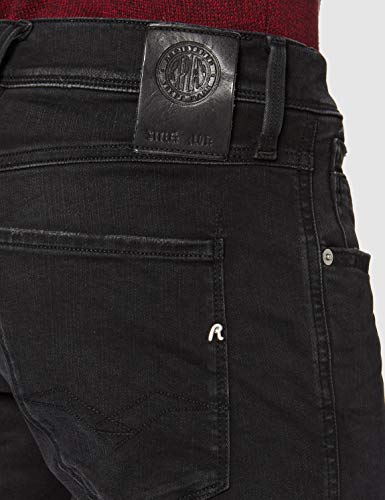 REPLAY Anbass Vaqueros Slim, Negro (Black 98), W32/L32 (Talla del Fabricante: 32) para Hombre