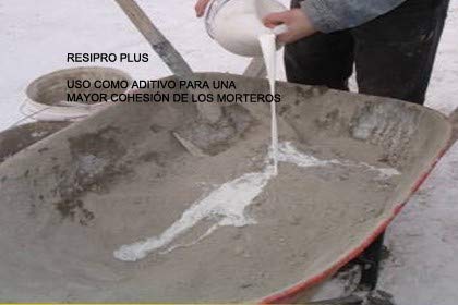 RESINA PUENTE DE UNIÓN de Tecno Prodist - (4 Litros) Adhesivo al agua, adherencia hormigones y morteros viejos con nuevos - Escayolas - Cementos - Para yesos en cornisas y techos. Buena Calidad