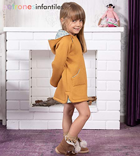 Revista Patrones Infantiles nº 14. Patrones de costura infantil. Moda Otoño-Invierno. 32 modelos de patrones niña, niño, con tutoriales paso a paso en vídeo (Youtube).