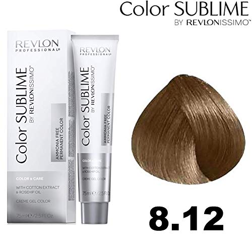 Revlonissimo Color Sublime, Coloración permanente (Tono 8.12) - 75 ml.