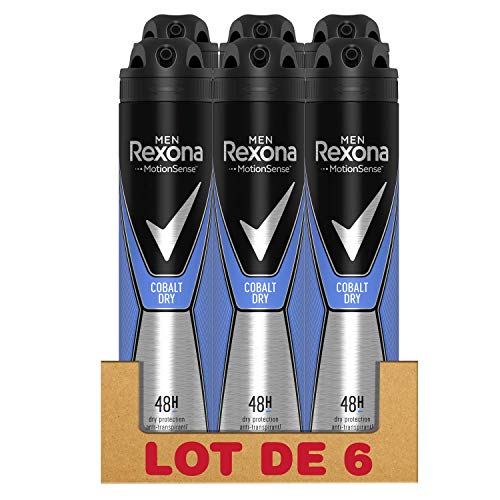 Rexona Desodorante Antitranspirante Cobalt, 200 ml, Paquete de 6