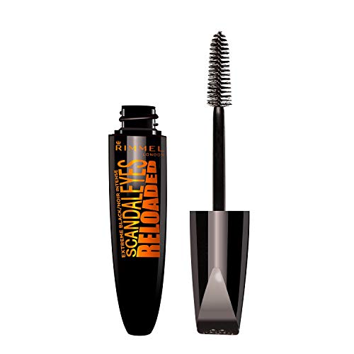 Rimmel London Scandaleyes Reloaded Máscara de Pestañas, Tono Ultrablack, 12 ml