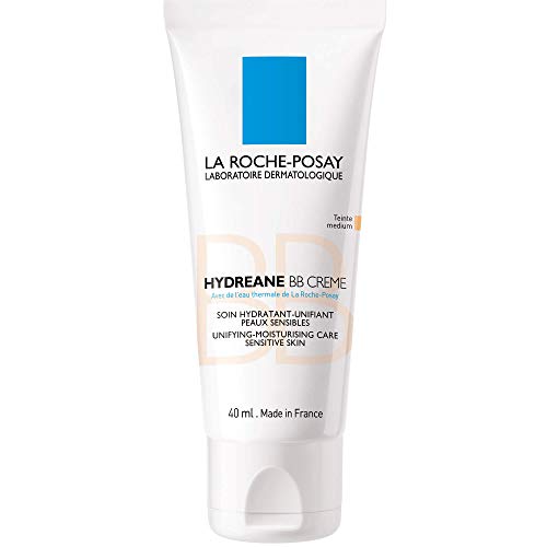 Roche Posay Hydreane Bb Crema de color de medio a oscuro, 40 ml