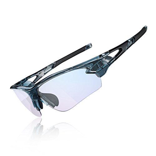 ROCKBROS Gafas de Sol Fotocromáticas Protección UV 400 Anti Azul para Interiores y Exteriores Ordenador Lectura Ciclismo y Deportes al Aire Libre para Hombre y Mujer