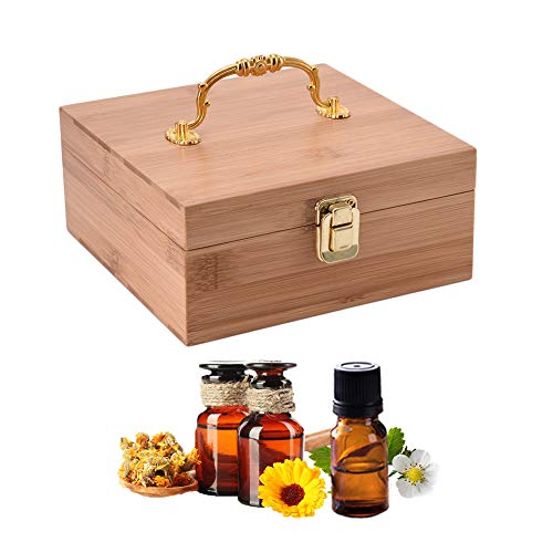 RoseFlower Caja de Almacenaje de Madera de Aceites Esenciales y Aromaterapia, 25 Botellas Aceite Contenedor Cubos de Almacenaje Organizadores para Perfumes, Fragancias, CosméTica, Joyas #2