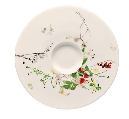 Rosenthal Brillance Fleurs Sauvages Platillo para Taza Alta de Café, Porcelana De Hueso, Multicolor, 15 cm
