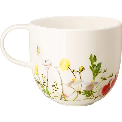 Rosenthal Brillance Fleurs Sauvages Taza de Café Alta, Porcelana De Hueso, Multicolor, 15x15x2 cm