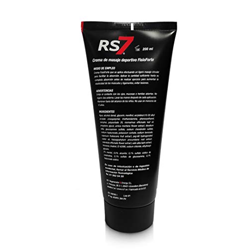 RS7 Crema Fisio Forte, 200 ml, Pack de 1