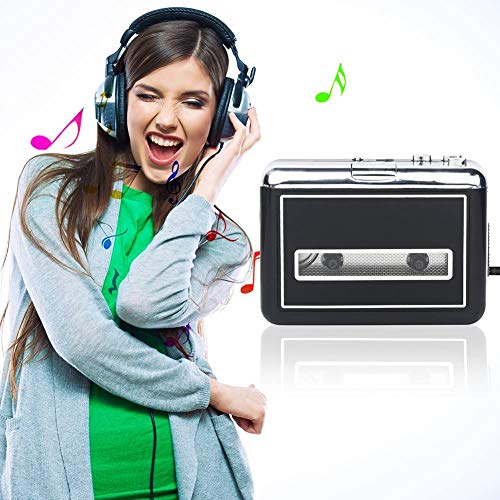 Rybozen USB Convertidor y Reproductor de Cinta casetes,Convertir Audio Cassette a MP3 Digital,para Grabar Cassette a mp3 en Windows o Mac