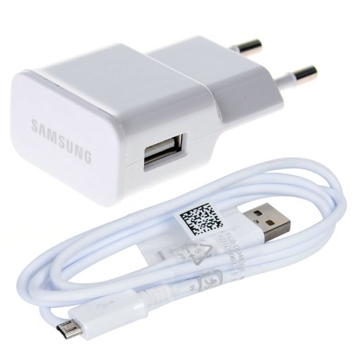 SAMSUNG ETA-U90EWE - Cargador para móvil (Micro USB, 2000 mAh, 240 V), Color Blanco