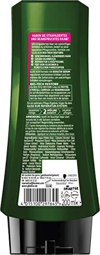 SchwarzKOPF GLISS KUR - Acondicionador de fortalecimiento Bio-Tech Restore, 1 unidad (200 ml)