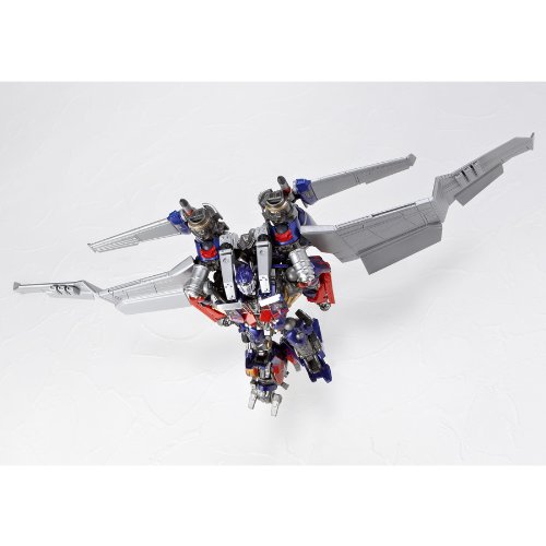 SCI-FI Revoltech Transformers oscuro de la versioen equipada Luna Optimus Prime Jetwing de la no-escala de ABS y PVC pintado de figuras de accioen legado de Revoltech