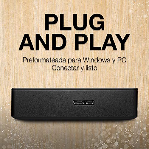 Seagate Portable, 5 TB, Disco duro externo, HDD, USB 3.0 para PC, ordenador portátil y Mac (STGX5000400)