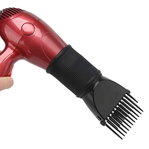 Secador de cabello, accesorio para peine, Segbeauty, soplador de cabello, concentrador, boquilla, cepillo, peluquería, herramienta para el alisado, desenredado fino, ondulado, rizado - Negro