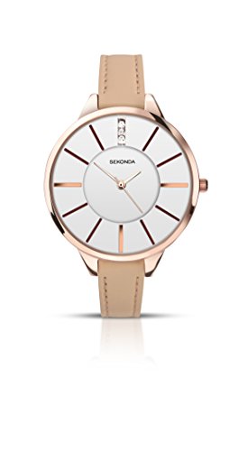 SEKONDA 2013.27 - Reloj de Cuarzo para Mujeres, Color Beige