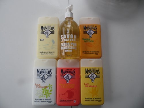 Set de regalo 4 x LE PETIT MARSEILLAIS Gel de ducha + Savon de Marseille